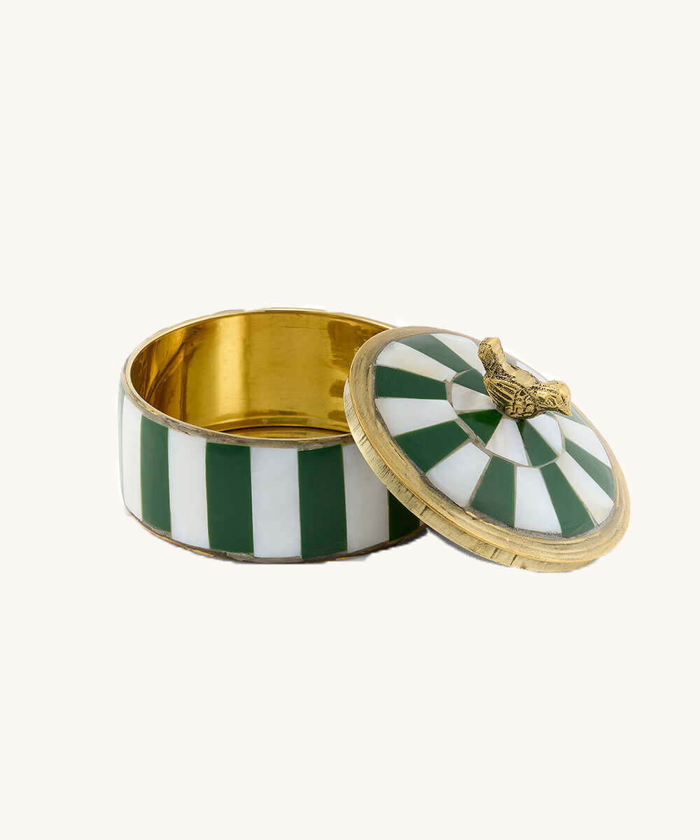 Boite Circus vert/oiseau Lola Pine