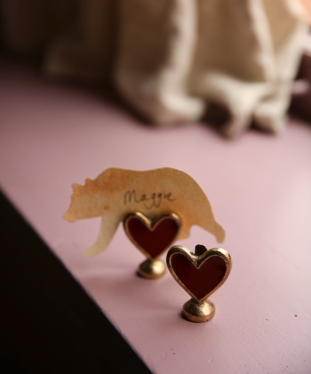 Porte carte Cœur rouge Pyar