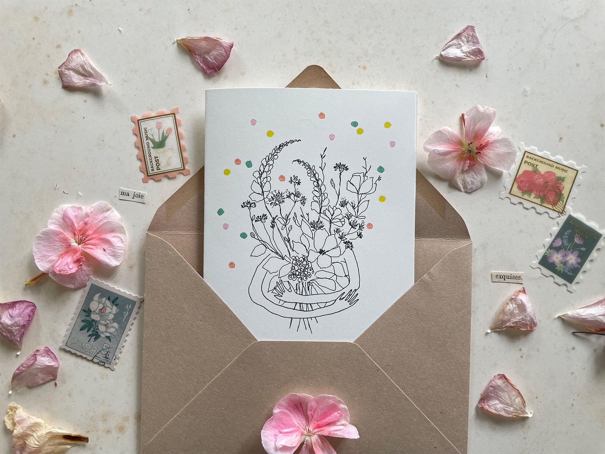 Carte "Surprise" bouquet
