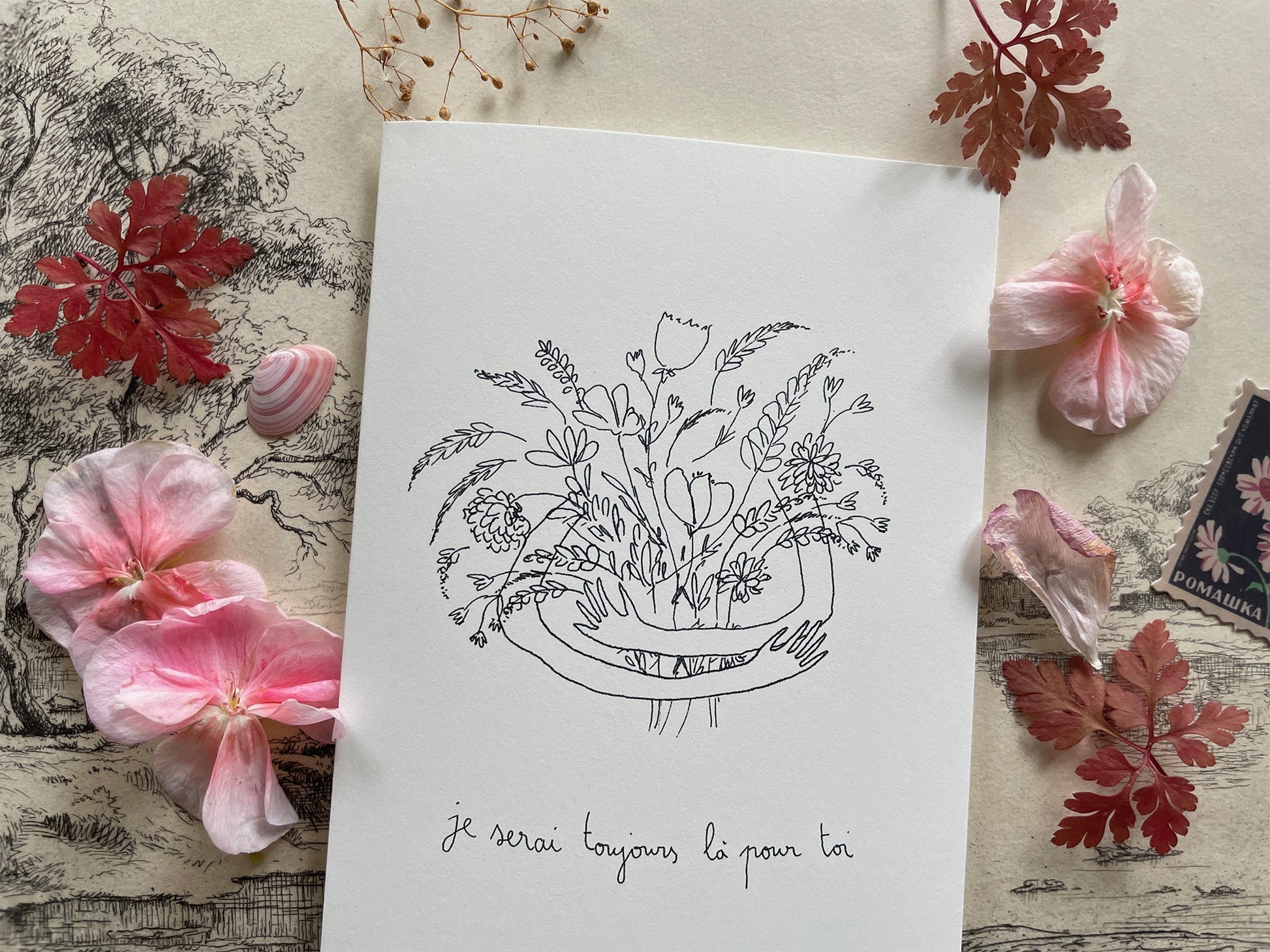 Carte "Je serai toujours là"