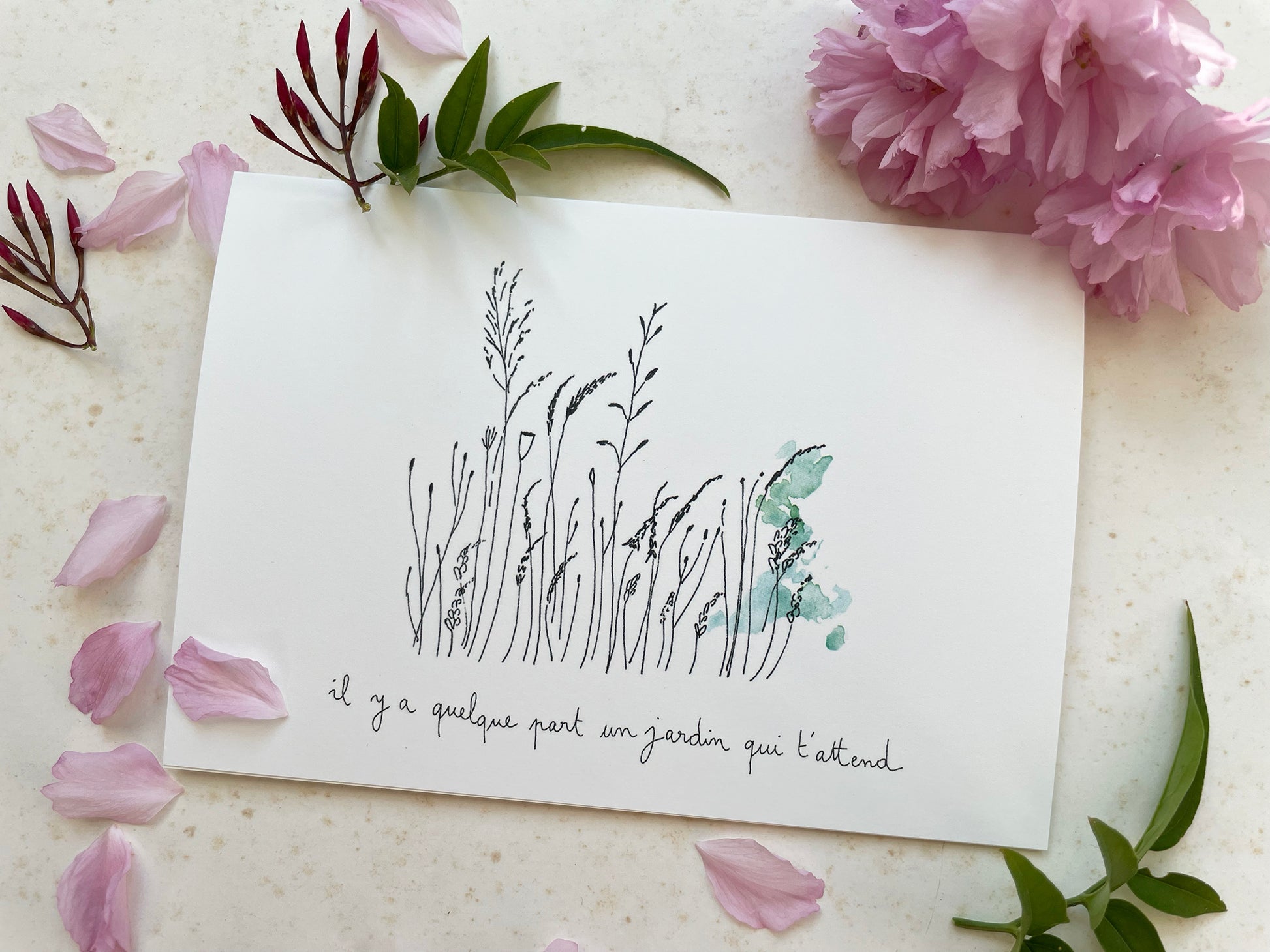 Carte "Il y a Un jardin"
