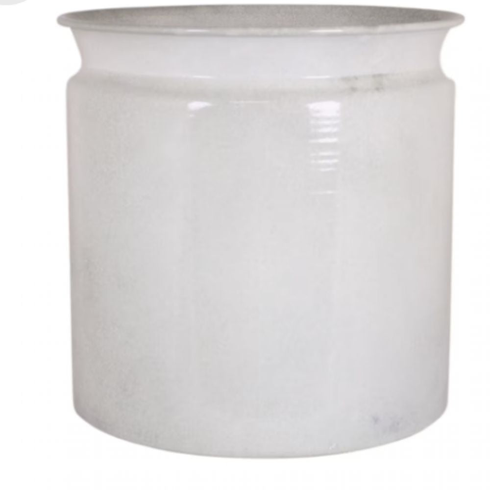 Cache-pot Floda blanc antique – taille moyenne