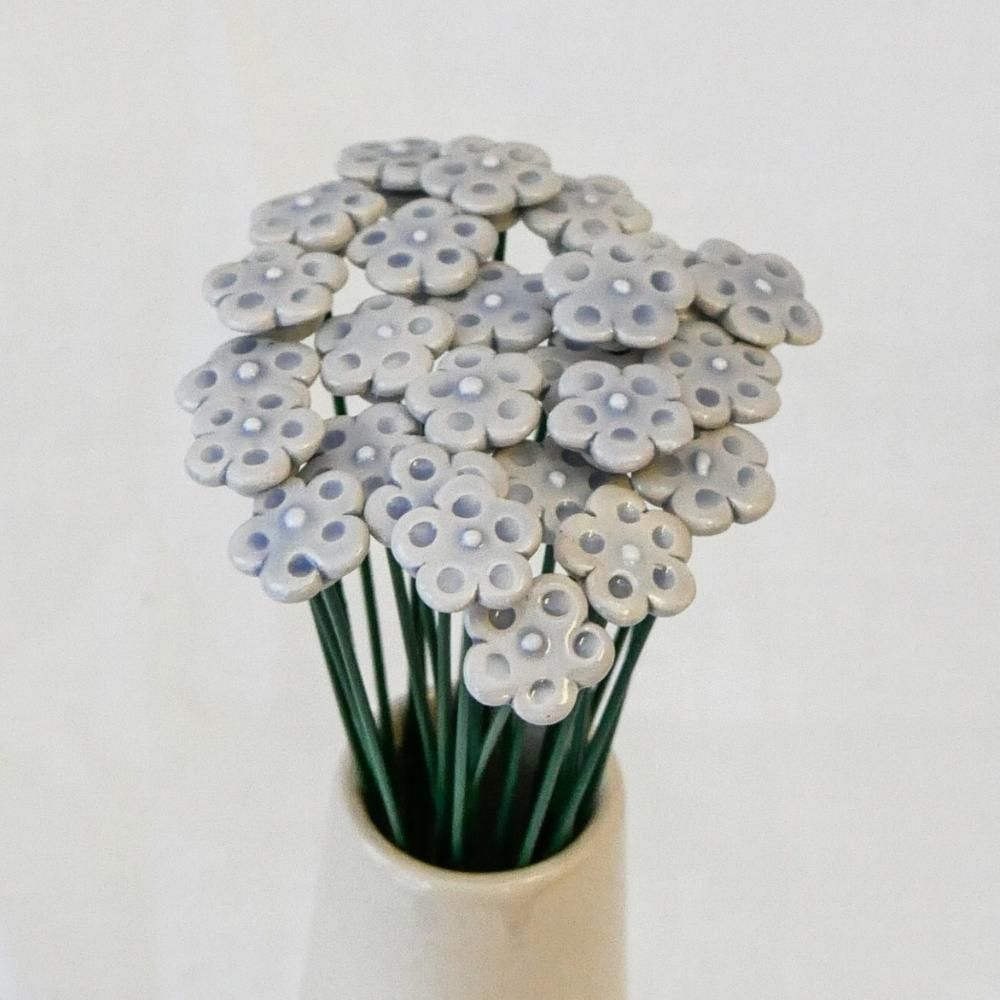Myosotis Ø1,5cm Bleu clair en céramique