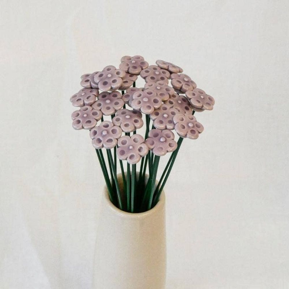 Myosotis Ø1,5cm Pourpre en céramique