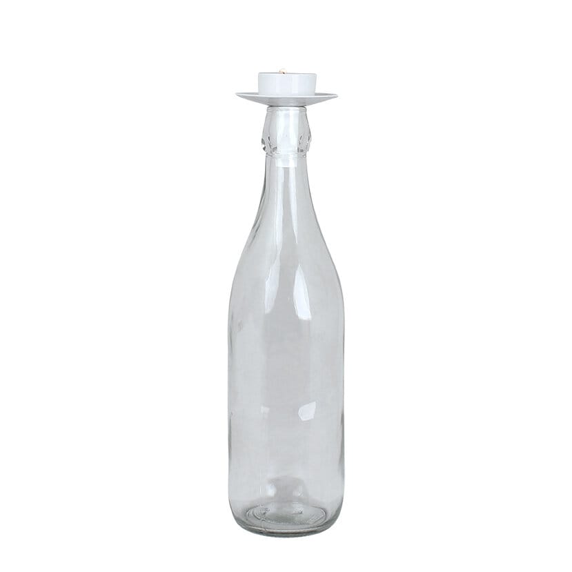Bougeoir de Bouteille Blanc