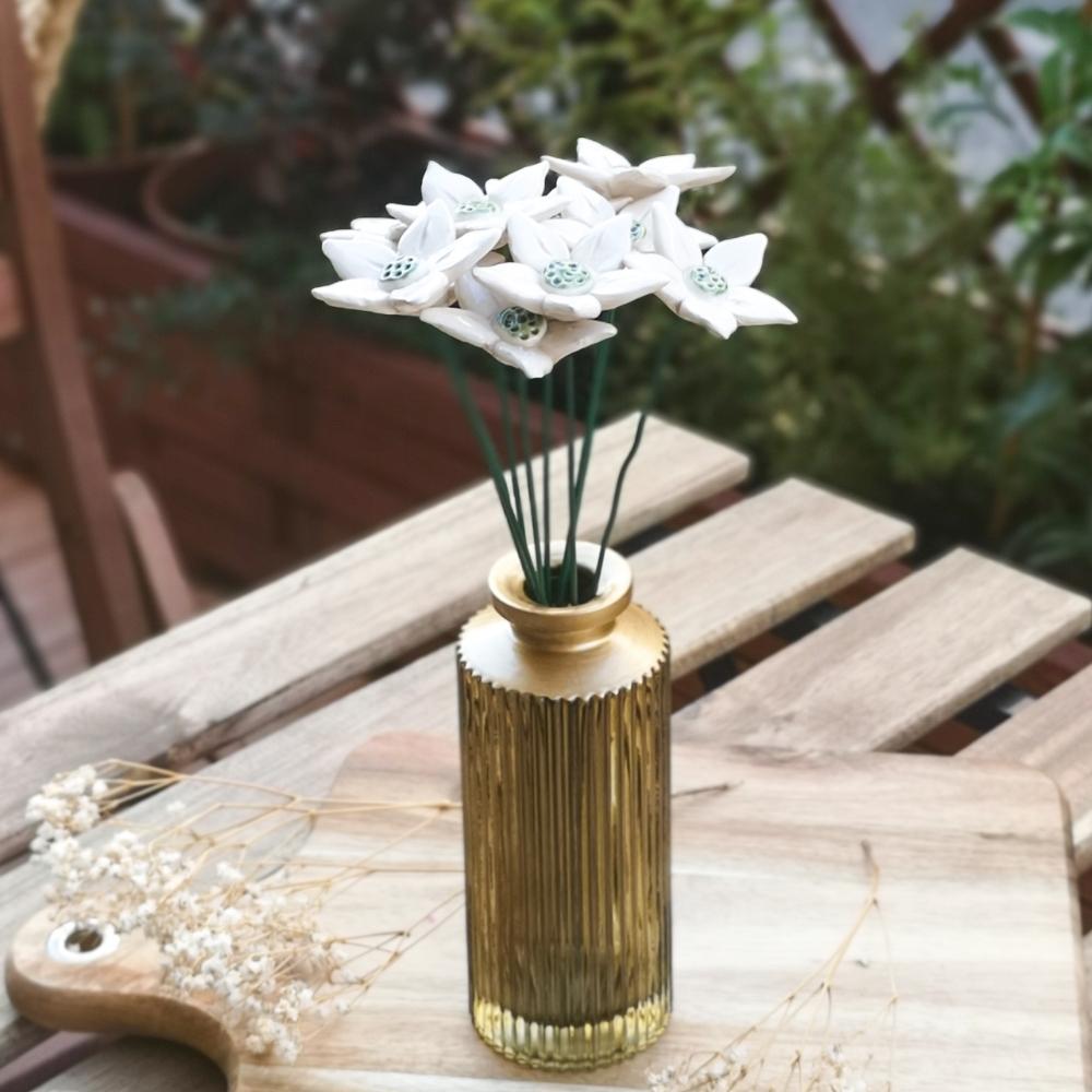 Edelweiss Blanc en céramique