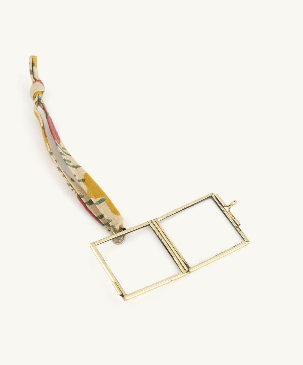 Cadre Ruban Beige/Rouge Evy Mini