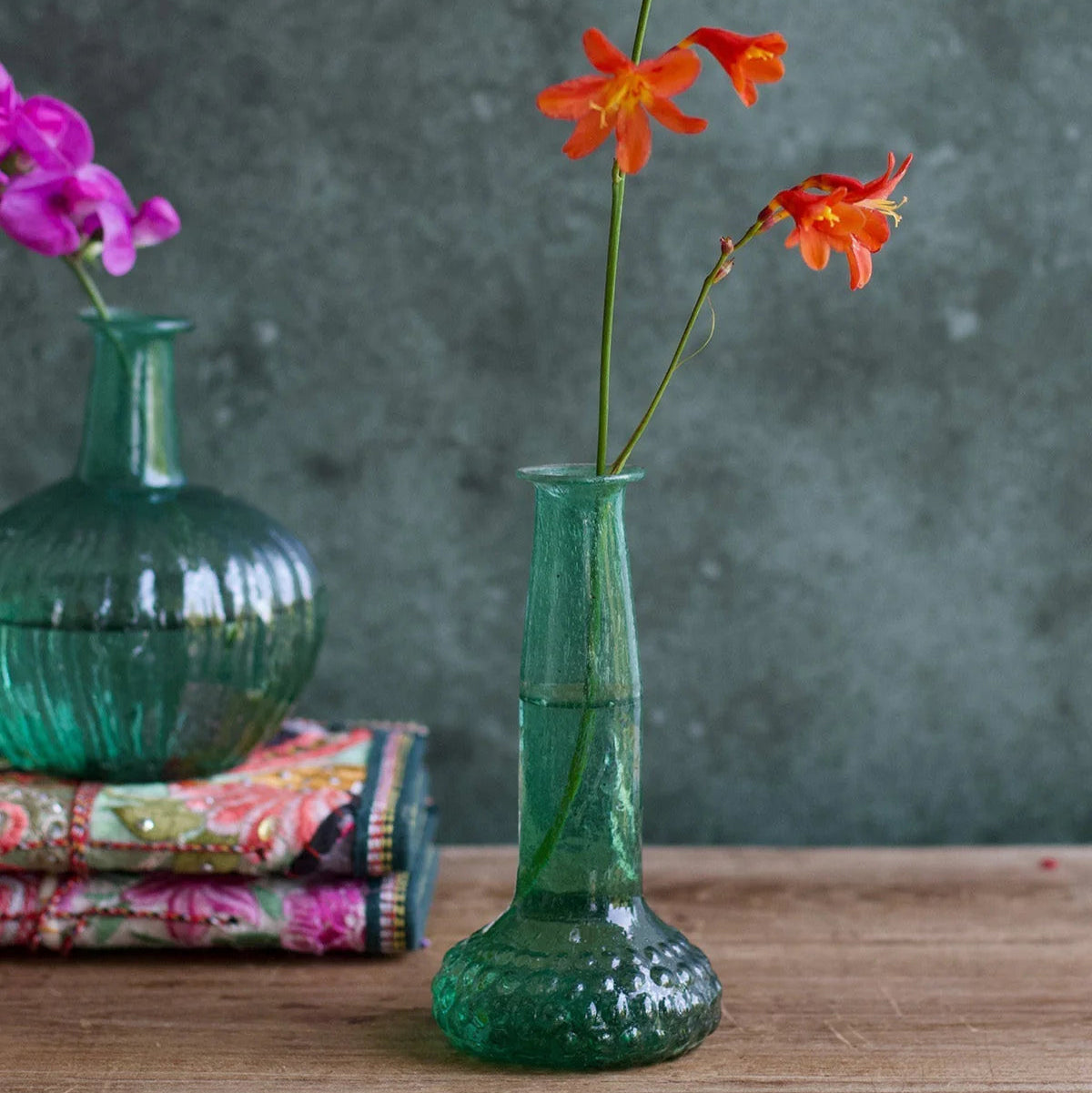 Vase Long cou vert