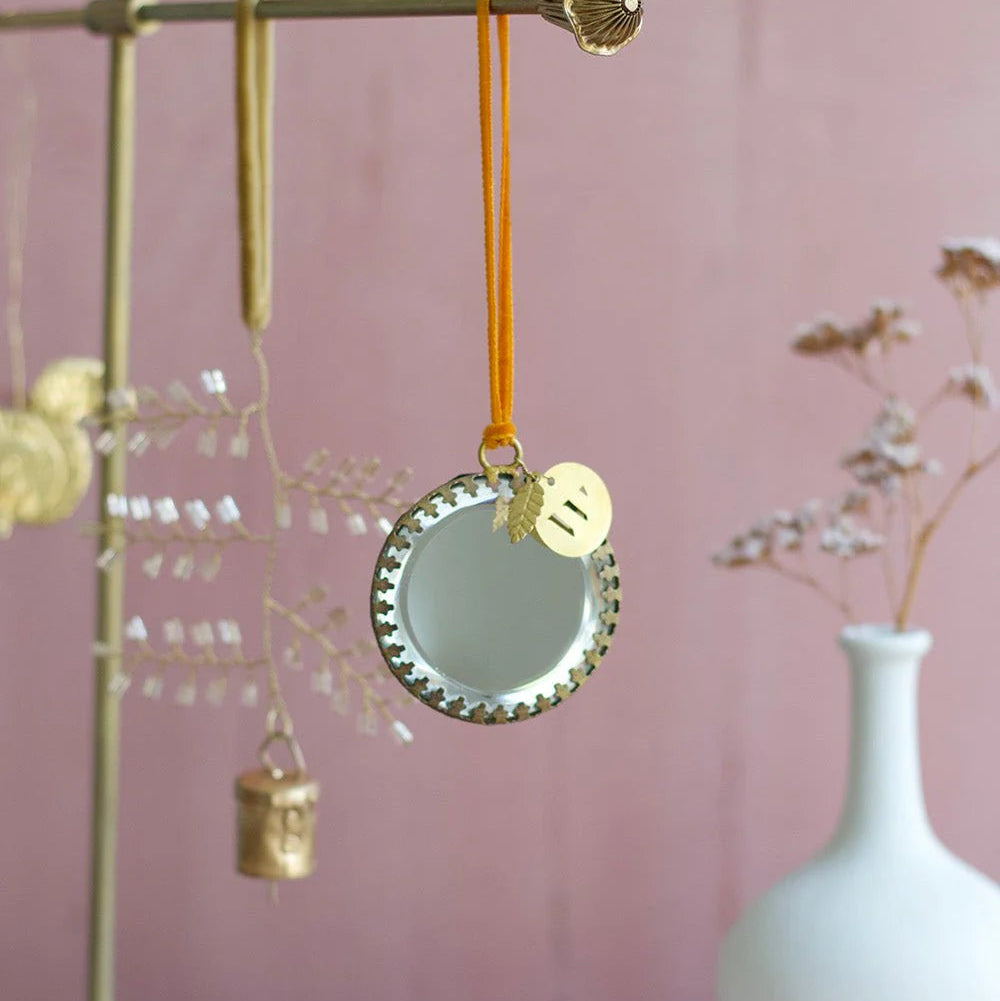 Miroir rond à suspendre