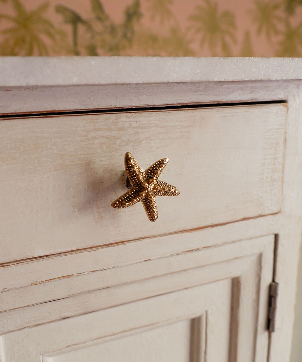 Poignée Etoile de Mer Bouton de Tiroir Ruby Seastar