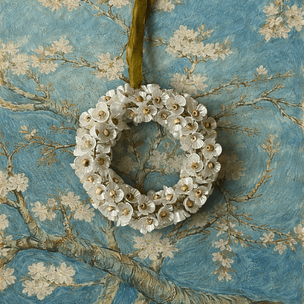 Couronne de fleurs amandier