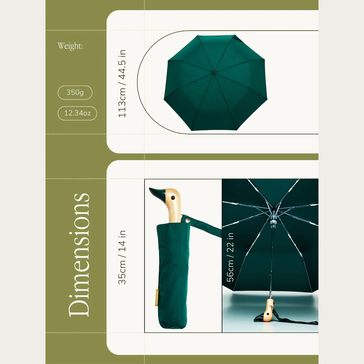 Parapluie Vert Forêt