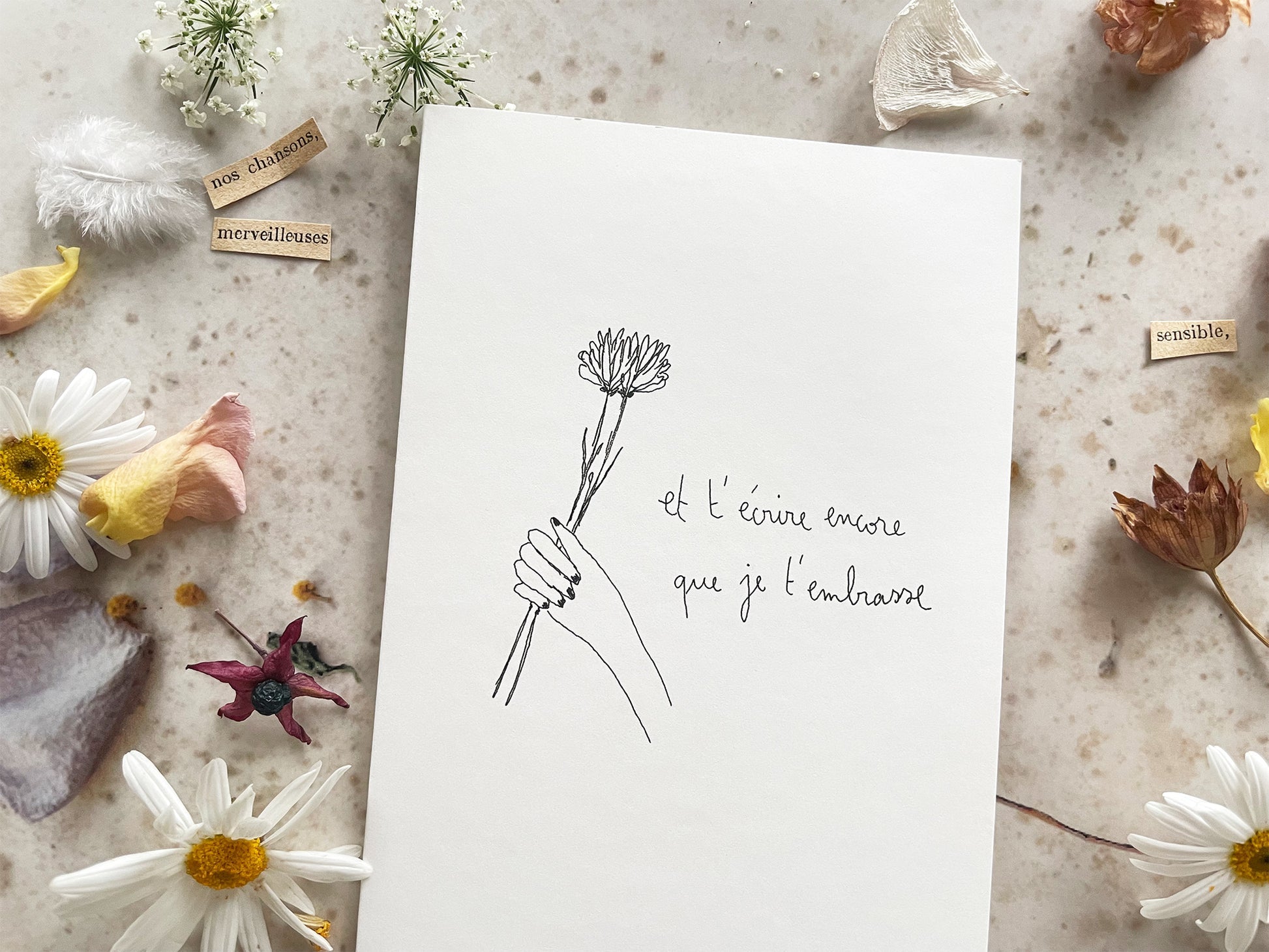 Carte "Et t’écrire encore que …"