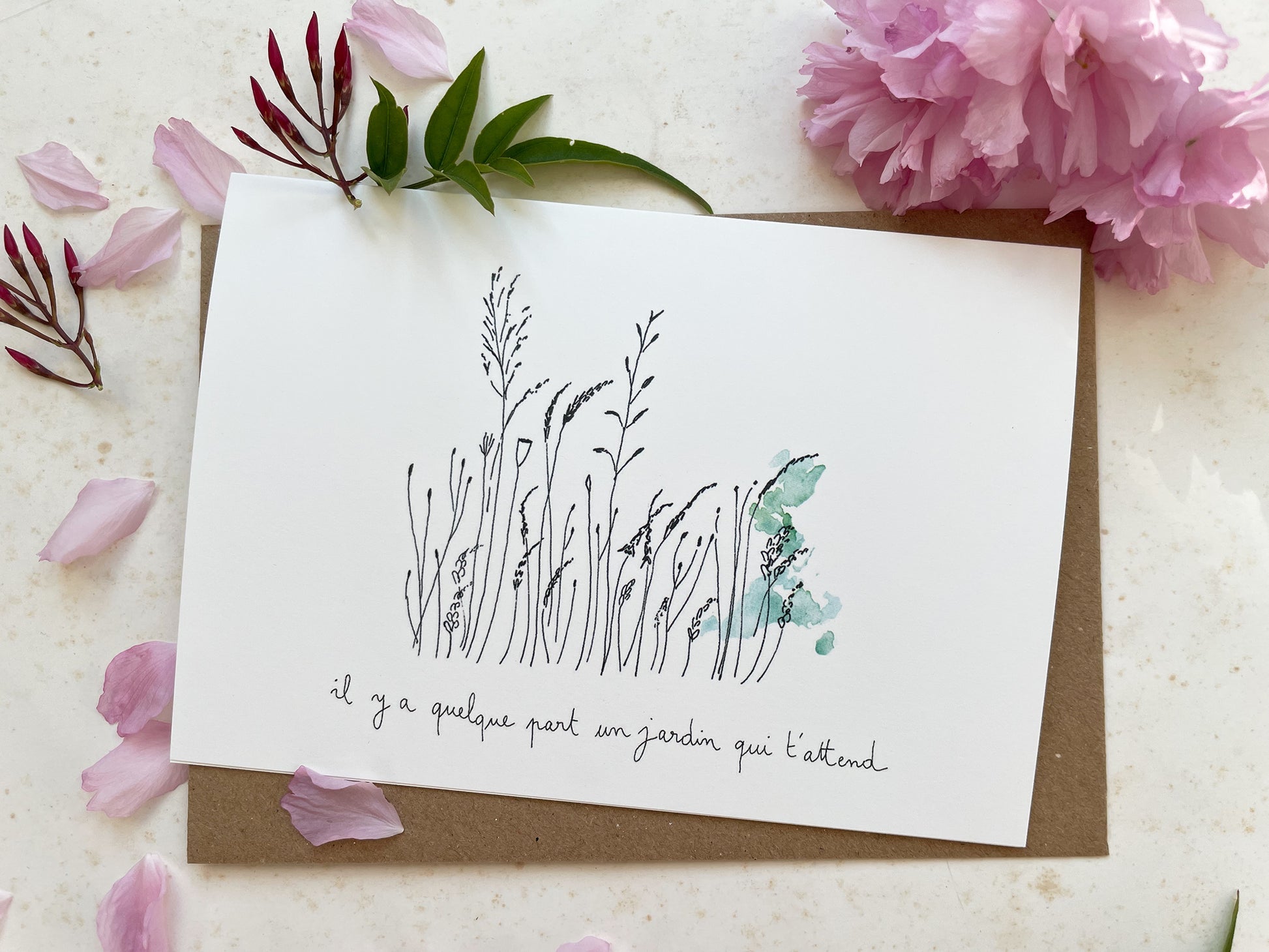 Carte "Il y a Un jardin"