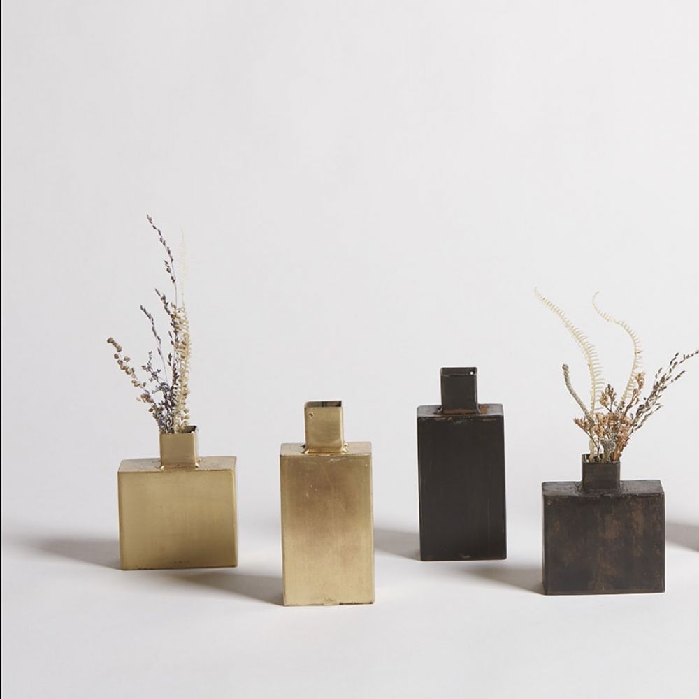 Vase Noir Métal