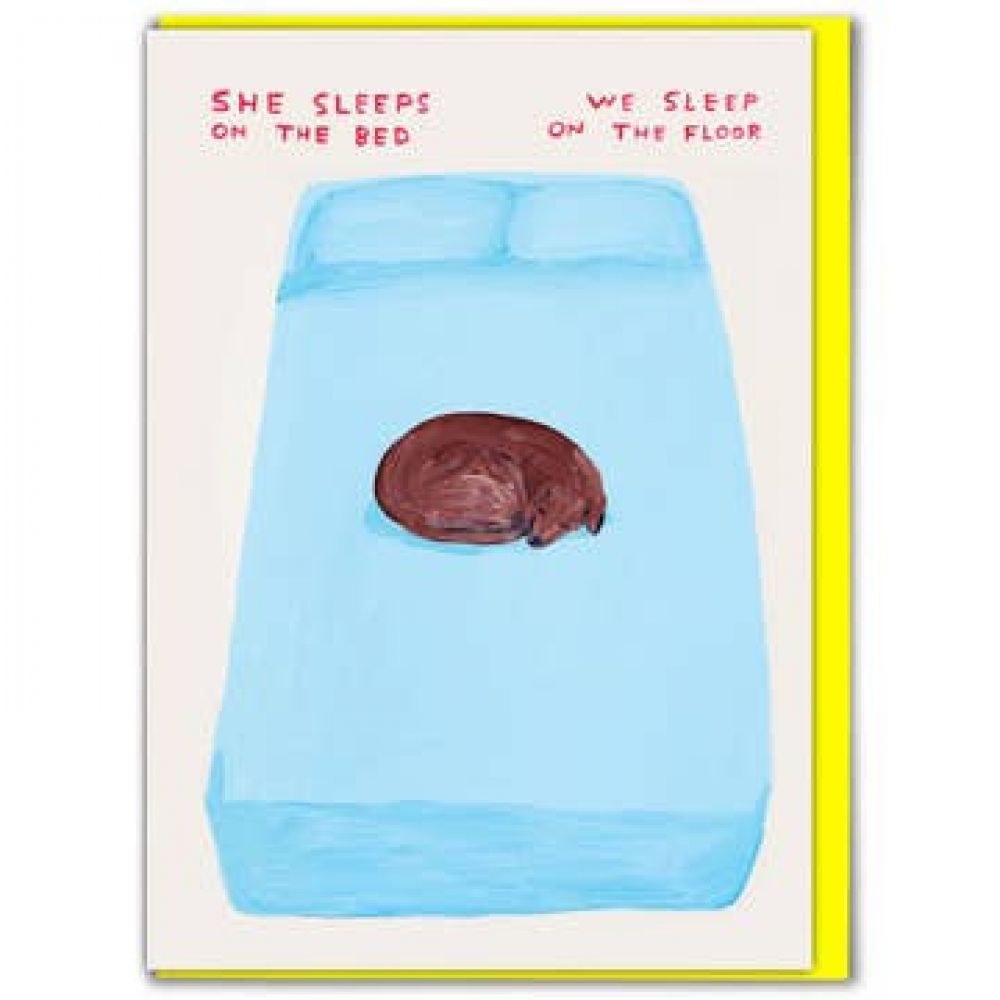 Carte de voeux "She Sleeps On The Bed"