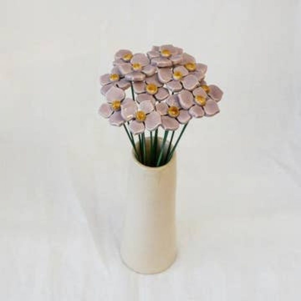 Hortensia Ø3cm Pourpre en céramique