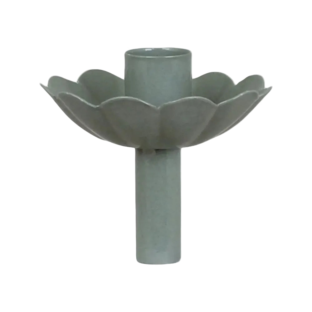 Bougeoir pour bouteille vert