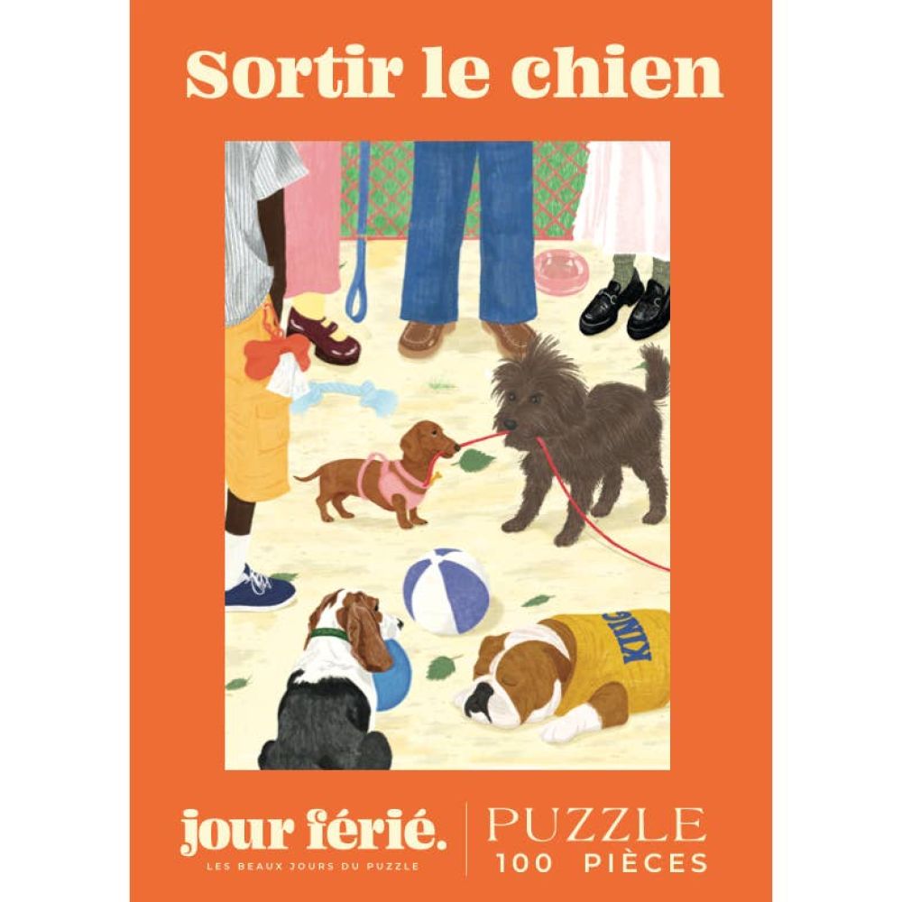 Puzzle 100p Sortir le chien
