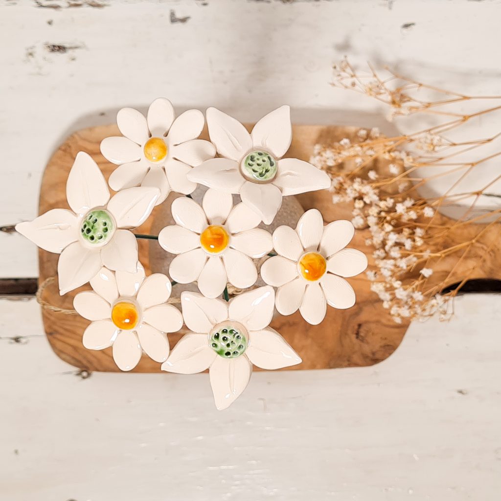 Edelweiss Blanc en céramique